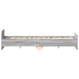 Berkfield Home Durable Bed Frame with Headboard & Footboard Grey Sonoma 135x19 - Size: Double - thumbnail 5