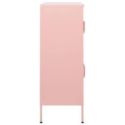 Berkfield Home Storage Cabinet Pink 80x35x101.5 cm Steel - thumbnail 4
