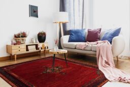 RugsX Wool Polonia Rug in Red - Size: 170 cm x 235 cm - thumbnail 4