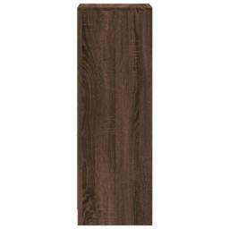 Berkfield Home Sideboard with LED Brown Oak 38x34x100 cm Engineered Wood - Size: 38 x 34 x 100 cm - thumbnail 7