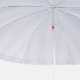 OHS Stripe Parasol Umbrella Garden Outdoor Canopy Sun Shade Beach in Pale Green - thumbnail 6