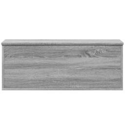 Berkfield Home Storage Box Grey Sonoma 90x35x35 cm Engineered Wood - Size: 90 x 35 x 35 cm - thumbnail 4