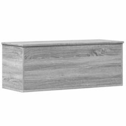Berkfield Home Storage Box Grey Sonoma 90x35x35 cm Engineered Wood - Size: 90 x 35 x 35 cm - thumbnail 3