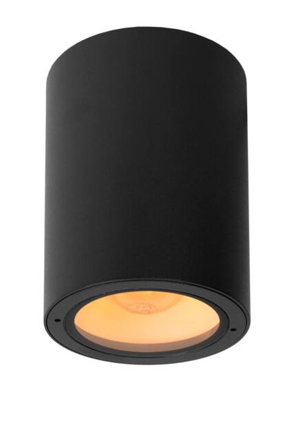 Lucide 'VOLANTIS' Non Dimmable Outdoor Mounted Ceiling Spotlight 1xE27 in Black - image 1