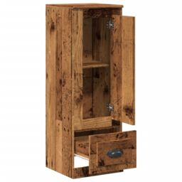 Berkfield Home Highboard Old Wood 36x35.5x103.5 cm Engineered Wood in Brown - thumbnail 5