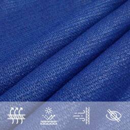 Berkfield Home Sunshade Sail 160 g/m ² Blue 2.5x4.5 m HDPE - thumbnail 5