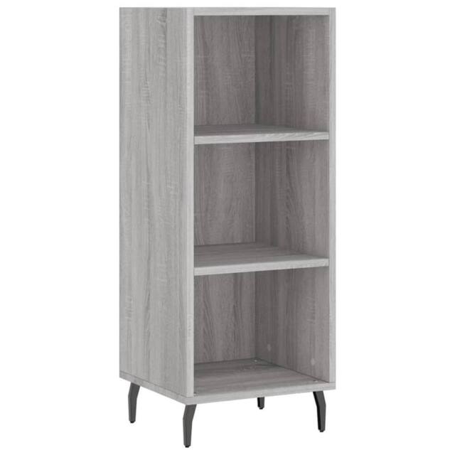 Berkfield Home Sideboard Grey Sonoma 34.5x32.5x90 cm Engineered Wood - image 1