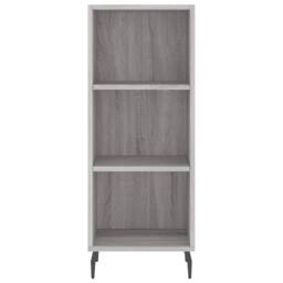 Berkfield Home Sideboard Grey Sonoma 34.5x32.5x90 cm Engineered Wood - thumbnail 4