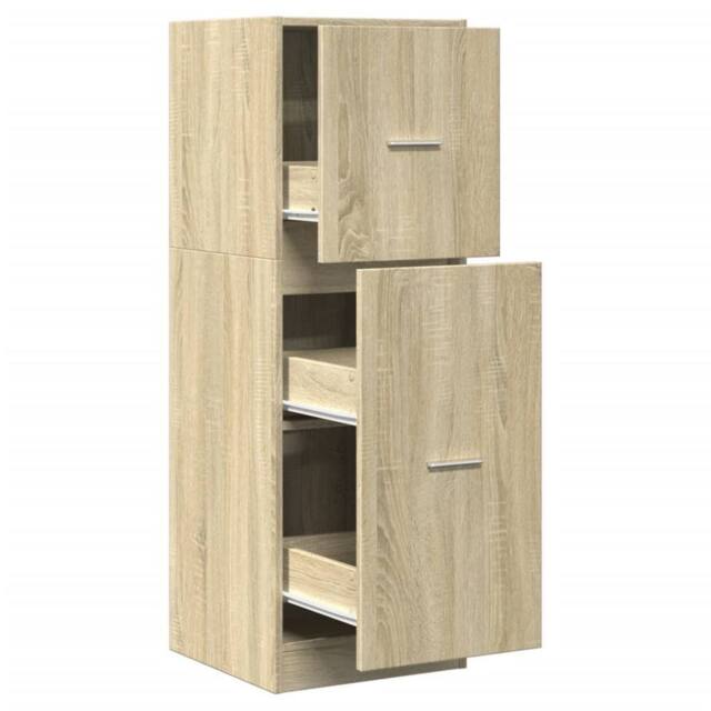 Berkfield Home Apothecary Cabinet Sonoma Oak 40x41x118 cm Engineered Wood in Light Brown - Size: 40 x 41 x 118 cm - image 1