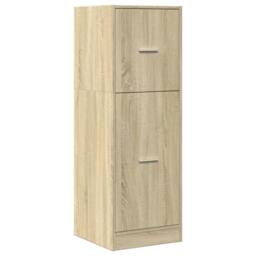 Berkfield Home Apothecary Cabinet Sonoma Oak 40x41x118 cm Engineered Wood in Light Brown - Size: 40 x 41 x 118 cm - thumbnail 3