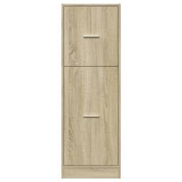 Berkfield Home Apothecary Cabinet Sonoma Oak 40x41x118 cm Engineered Wood in Light Brown - Size: 40 x 41 x 118 cm - thumbnail 5