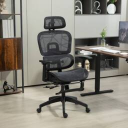 KORVIXA Black Executive Office Chair with Lumbar Support - Size: 100 cm