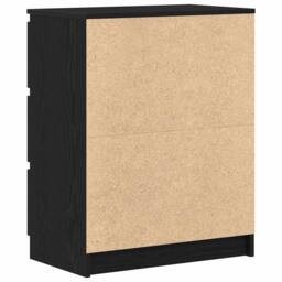 Berkfield Home Sideboard Black Oak 60x35x76 cm Engineered Wood - Size: 60 x 35 x 76 cm - thumbnail 8
