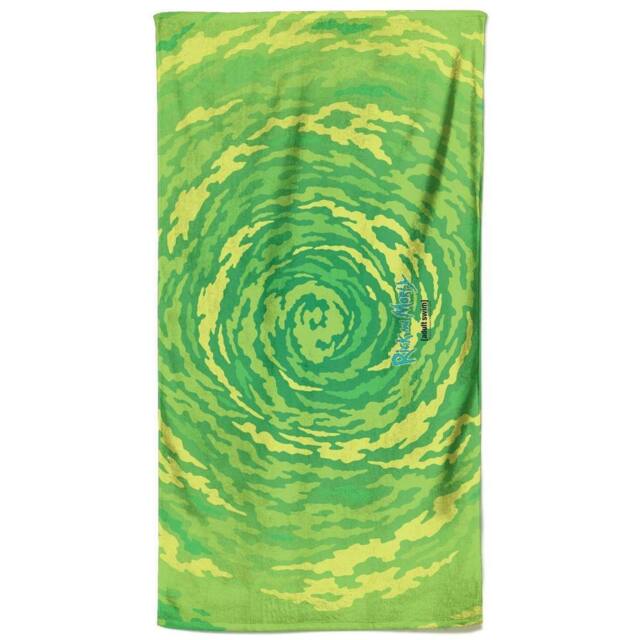 Rick & Morty Portal All Over Pattern Beach Towel - image 1