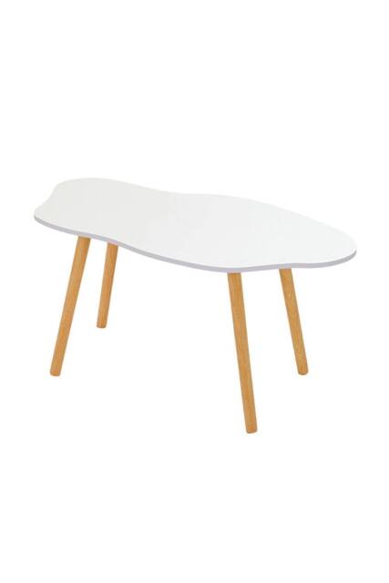 Living and Home Single Tier Modern Coffee Table in White - image 1
