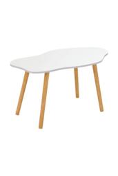 Living and Home Single Tier Modern Coffee Table in White - thumbnail 2