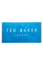 Ted Baker 'TB Logo' Cotton Beach Towel in Blue - thumbnail 2