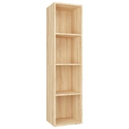 Berkfield Home Book Cabinet/TV Cabinet Sonoma Oak 36x30x143 cm Engineered Wood in Brown - Size: 36 x 30 x 143 cm - thumbnail 2