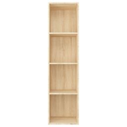 Berkfield Home Book Cabinet/TV Cabinet Sonoma Oak 36x30x143 cm Engineered Wood in Brown - Size: 36 x 30 x 143 cm - thumbnail 4