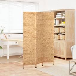 Berkfield Home Room Divider 3-Panel 122x180 cm Water Hyacinth in Brown
