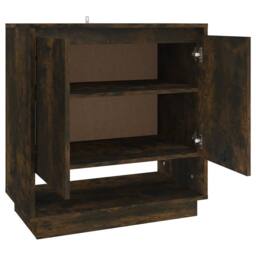 Berkfield Home Sideboard Smoked Oak 70x41x75 cm Engineered Wood in Brown - Size: 70 x 41 x 75 cm - thumbnail 5