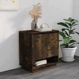 Berkfield Home Sideboard Smoked Oak 70x41x75 cm Engineered Wood in Brown - Size: 70 x 41 x 75 cm - thumbnail 7
