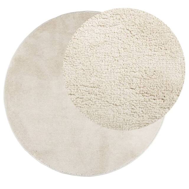 Berkfield Home Rug OVIEDO Short Pile Beige √ò 120 cm - Size: Medium - image 1