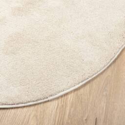 Berkfield Home Rug OVIEDO Short Pile Beige √ò 120 cm - Size: Medium - thumbnail 4
