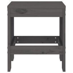 Berkfield Home Garden Stools 2 pcs Grey 40x36x45 cm Solid Wood Pine - Size: 40 x 36 x 45 cm - thumbnail 4
