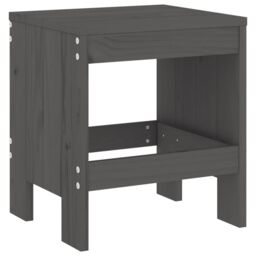 Berkfield Home Garden Stools 2 pcs Grey 40x36x45 cm Solid Wood Pine - Size: 40 x 36 x 45 cm - thumbnail 6