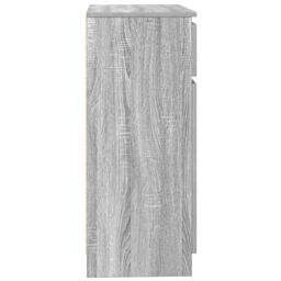 Berkfield Home Sideboard with Drawer Grey Sonoma 71x35x84 cm Engineered Wood - Size: 71 x 35 x 84 cm - thumbnail 7
