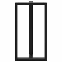 Berkfield Home Bar Table Legs T-Shaped¬†2 pcs Black 60x35x(110-111) cm Steel - thumbnail 6