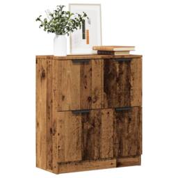 Berkfield Home Sideboard Old Wood 60x30x70 cm Engineered Wood in Brown - Size: 60 x 30 x 70 cm - thumbnail 2