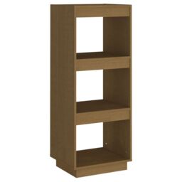 Berkfield Home Book Cabinet/Room Divider Honey Brown Solid Pinewood - thumbnail 2