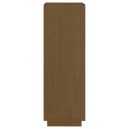 Berkfield Home Book Cabinet/Room Divider Honey Brown Solid Pinewood - thumbnail 6