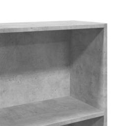 Berkfield Home Book Cabinet Concrete Grey 80x30x189 cm Engineered Wood - Size: 80 x 30 x 189 cm - thumbnail 7