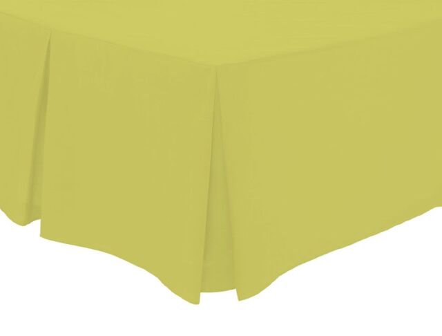 New Edge Blinds Basics Valance Sheet in Ochre - Superking in Mustard - Size: Double