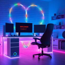 BRILONER White 3m RGBIC USB Neon With Remote LED Flex Strip - thumbnail 9