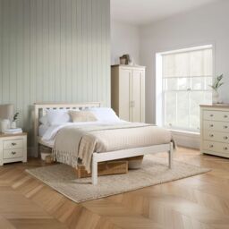 Birlea Highgate 4 Drawer Chest Grey & Oak in Cream - thumbnail 2