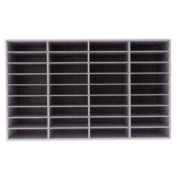 Ventryn 36 Slot Literature File Organizer Sorter Office Mailbox Storage Rack in White - thumbnail 1