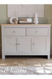 Home Discount Vida Designs Arlington 2 Drawer 3 Door Sideboard Storage Organizer in Grey - thumbnail 3
