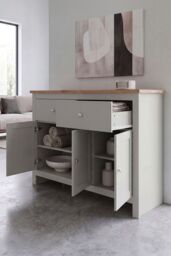 Home Discount Vida Designs Arlington 2 Drawer 3 Door Sideboard Storage Organizer in Grey - thumbnail 7