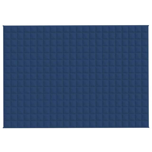 Berkfield Home Weighted Blanket Blue 155x220 cm 11 kg Fabric - image 1