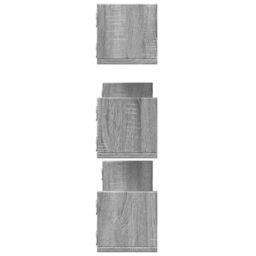 Berkfield Home Wall Shelves 3 pcs Grey Sonoma 80x18x18 cm Engineered Wood - Size: 80 x 18 x 18 cm - thumbnail 5