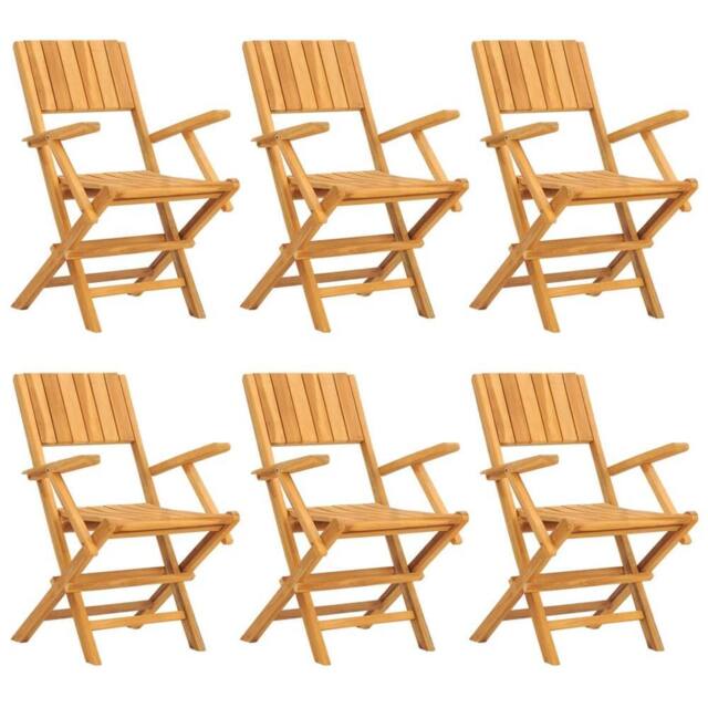 Berkfield Home Beautiful 7 Piece Garden Dining Set Solid Wood Teak in Brown - image 1