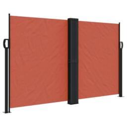 Berkfield Home Retractable Side Awning Terracotta 140x1000 cm in Orange - thumbnail 2