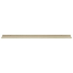 Berkfield Home Wall Shelves 4 pcs White & Sonoma Oak 115x9x3 cm - Size: 115 x 9 x 3 cm - thumbnail 5