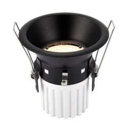 Netlighting Speculo LED Fire Rated 1 Light Bathroom Recessed Downlight Matt Black Glass IP65 - thumbnail 4