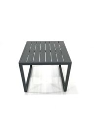 Fimous 9 Seater Garden Sofa Set Aluminium Furniture Rising Dining Tabe Set with Side Table Dark Grey - thumbnail 6