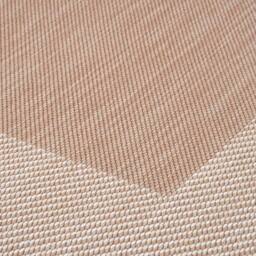 THE RUGS Outdoor Indoor Beige Bordered Rug Weatherproof Jet Washable - Size: 80 cm x 150 cm - thumbnail 3